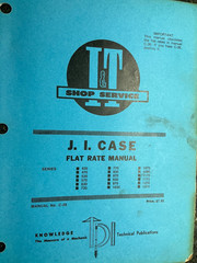 I&T Shop Service J. I. Case Flat Rate Manual