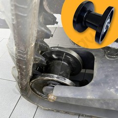 Wheel Radius- 5″ AGT Mini Excavator Center Idler Wheel fit H12 QH12 12 15 Series