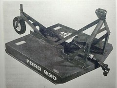 Ford 939 60″ Rotary Cutter Mower 1980- Owner Operator Manual SE 3916A 42886011