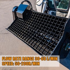48″ Skid Steer Concrete Cement Mixer Attachment For Bobcat CAT Skid Steer
