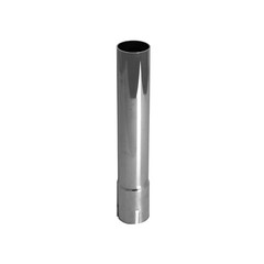 Exhaust Stack Pipe 1-1/4″ x 12″ Chrome Straight End Pipe