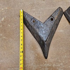 3 Vintage Tractor Plow Tooth Antique Farm Implement Art Farmhouse ( SYRACUSE )