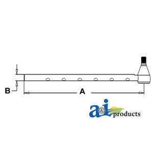 Tie Rod 3116406R3 fits Case Forklift 584