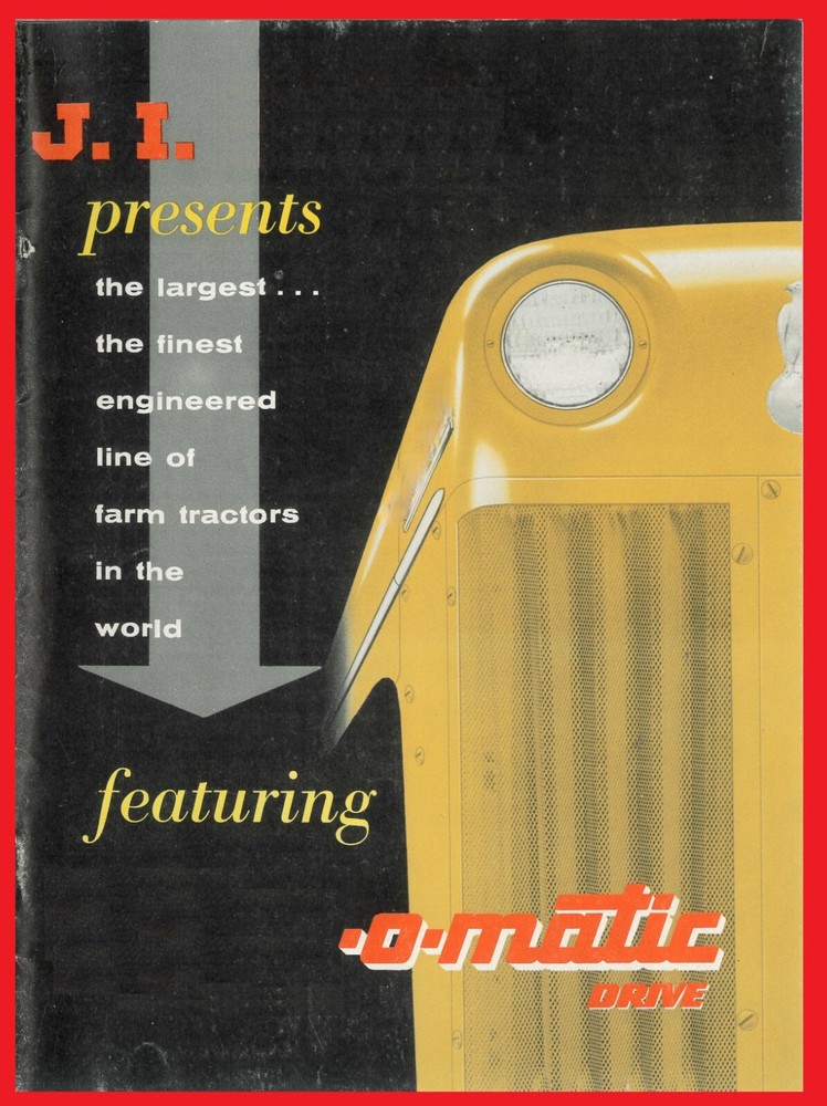 J.I. Case Case-O-Matic Drive Tractor Crawler Brochure 400 500 600 700 800 900