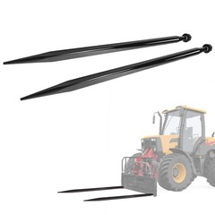 2-Pack Hay Spike 49″ Square Bale Spear For Bobcat Skidsteer Tractor 9000lb Cap