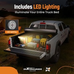 Roll-up Vinyl Truck Bed Tonneau Cover Gladiator JT 2020-2025 5FT Bed LED Lamp