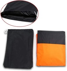 NEW Black and Orange Waterproof Motorcycle Cover XXXL116″ Fits Large Cruisers