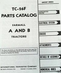 International Farmall A AV Tractor Service Parts Operators Manual Set Catalog