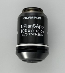 Olympus UPlanSApo 100x 1.40 NA 0.12 WD Microscope Objective ∞ /0.17/FN26.5 UIS 2