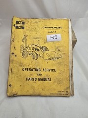 Bucyrus-Erie Dynahoe Model C Operating Service Parts Manual Vintage M3 Book