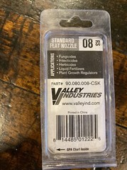 08 RS Flat Nozzle White Valley Industries 80 Degree Sprayer Nozzle