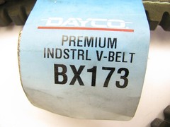 Dayco BX173 Industrial Accessory Drive V-Belt – 0.66″ X 176″