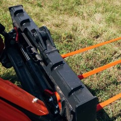 Titan Attachments HD Skid Steer Hay Frame Attachment, Three 39″ Hay Spears