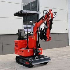 1.4 Ton Mini Excavator Tracked Diggers Kubota Diesel Engine with 8 Attachments