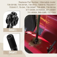 738-0919 Steering Shaft with Bushing & 617-04094 Steering Gear Kit for MTD/Tr…
