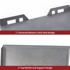 1/4″ 5/16″ 3/8″ 1/2″ Skid Steer Mount Plate Latch Box for Buckets Tractor Attach