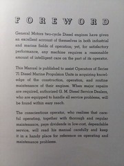 GM Detroit Marine Propulsion series 71 Diesel Engines Owner & Maintenance Manual