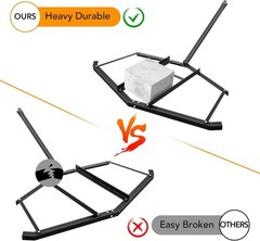 60″ Driveway Drag Grader Harrow with 2 Adjustable Bars for Landscape Leveling