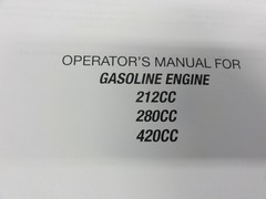 Mi-T-M Corporation 212CC 280CC 420CC Gasoline Engine Operator’s Manual