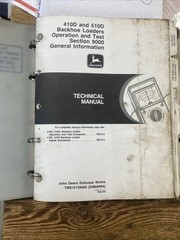 John Deere 410D, 510D Backhoe Loader Operation & Test Manual TM1512