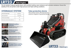 CFG LRT23 880KG Mini Skid Steer Track Loader 23HP Gas EPA RATO Engine w/Bucket