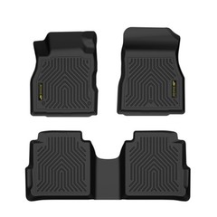 3PCS TPE Floor Mats Liners for Nissan Kicks 2018-2024 All Weather Black