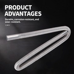 23.6 Inches Exhaust Hose, 2.5cm/1 In Fuel Tank Diesel Size: 23.6in/60cm(2pcs)