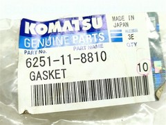 Lot 2pcs Komatsu Genuine Parts 6251-11-8810 6251118810 Gasket Fast Shipping
