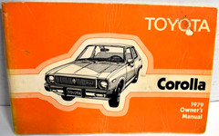 1979 Toyota Corolla Owner’s Manual & Maintenance Guide *GOOD*