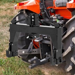 3 Point Quick Hitch W/ 2″ Receiver Hitch Steel For Cat 1 & 2 Tractors 3000lbs
