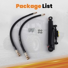 Hydraulic top link with locking block 16 1/8-22 7/16” Inc.2 Hoses Bolts Bracket