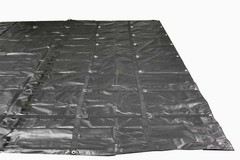 Trucking Flatbed Vinyl Tarp Heavy Duty 18oz 3 Piece Lumber Tarp (4′ Drop)