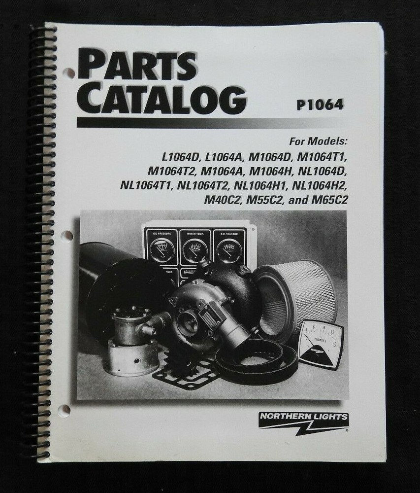 NORTHERN LIGHTS L M NL 1064 M 40 55 65 C2 DIESEL GENERATOR LUGGER PARTS MANUAL
