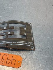 1979 Massey Ferguson MF 2775 Tractor Shift Lever Guide Panel