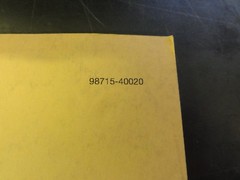 Caterpillar CAT 4G63 4G64 Gasoline Engines Lift Trucks Parts Manual 98715-40020