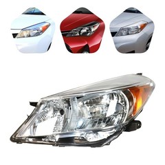 Toyota Yaris/Vitz 2012-2014 Driver Halogen Headlight Black Clear Lens