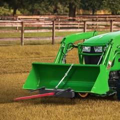 49″ Hay Spear Bale Spear 4000lbs Skid Steer Loader Tractor Bucket Attachment