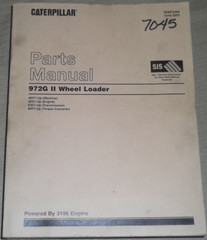 CAT CATERPILLAR 972G II WHEEL LOADER PARTS MANUAL BOOK S/N ANY00001-UP SEBP3489