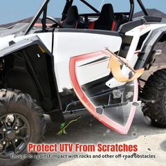 Nerf Bars Rock Sliders for Polaris RZR XP 1000 24-25, Steel Side Steps Low Pr…