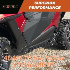 ECOTRIC Black Nerf Bars Rock Sliders for 2014-2023 Polaris RZR XP 1000 Turbo 900
