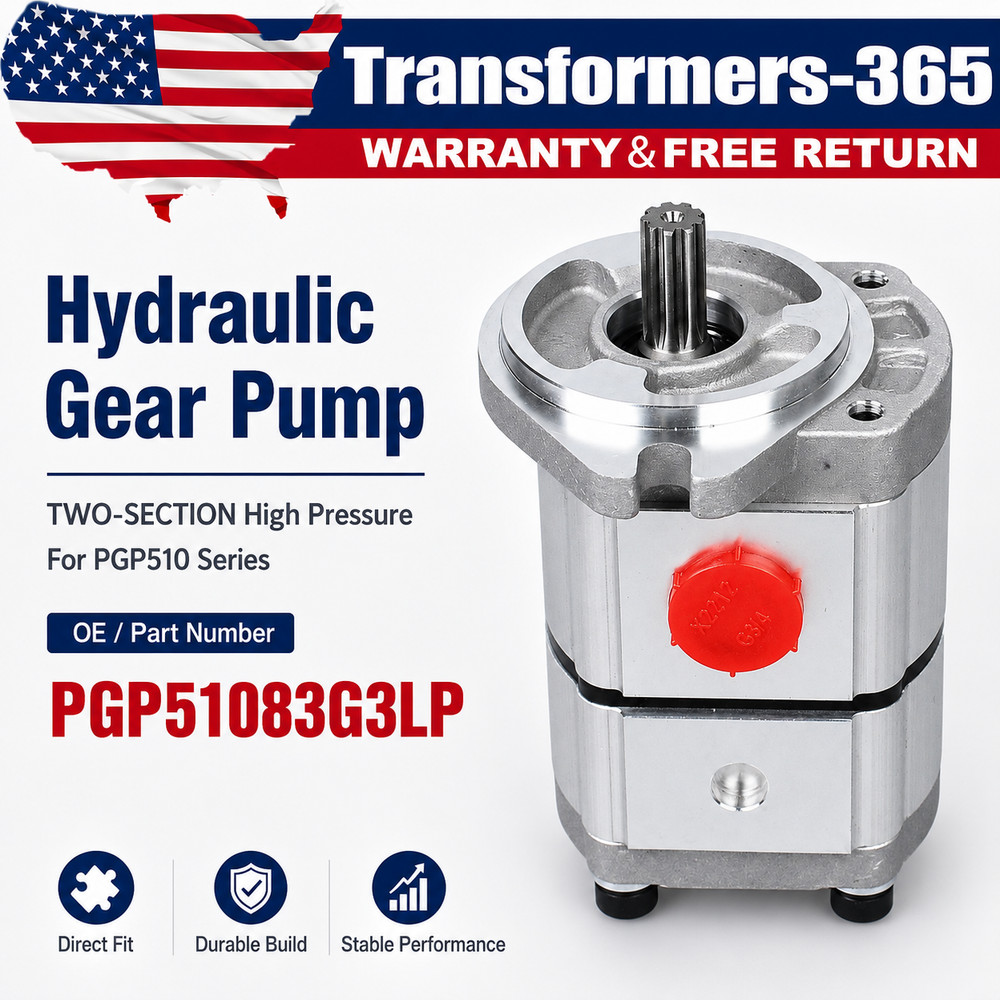 Two-Section Hydraulic Gear Pump For AGT/CFG QK20R Excavator PGP51083G3LP