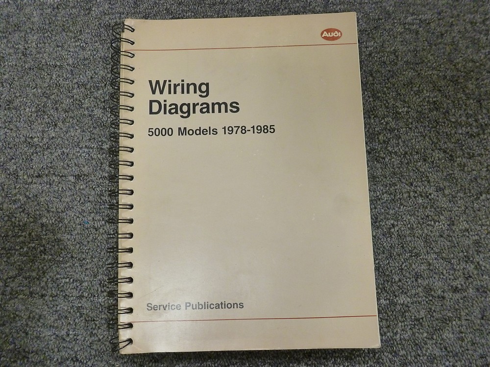 1978 1979 1980 1981 Audi 5000 Quattro Sedan Electrical Wiring Diagram Manual