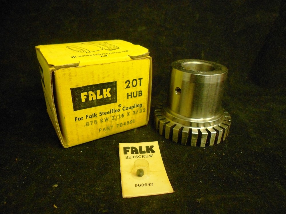 FALK 20T HUB, .875 BORE, KW 3/16″ X 3/32″, PART NUMBER 704591