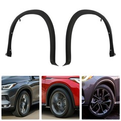 1 Pair Front Fender Flare Molding Trim For 2019-2020 Infiniti QX50 Aerodynamic