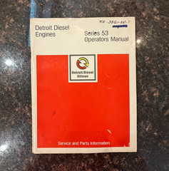 Detroit Diesel Allison Series 53 Owner Operator Maintenance Manual 1974 USA