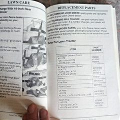 John Deere Operator’s Manual LX172 LX173 LX176 LX178 LX188 OMM134134 H7 OEM
