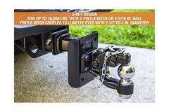 Buyers Products BH82516 8-Ton Combination Hitch, 2-5/16 Inch Ball , 16000 MGT…