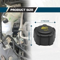 Replacement Radiator Coolant Reservoir Tank Cap, Compatible with Part Numbers 21