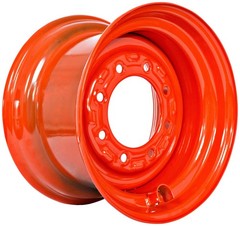 9.75X16.5 Rim/Wheel for 12-16.5 Tire – Bobcat Orange Color 6 3/4″ Offset