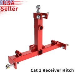 Tractor Trailer Hitch & Ball Drawbar Gooseneck for CAT 1 Spear Receiver 3 Points